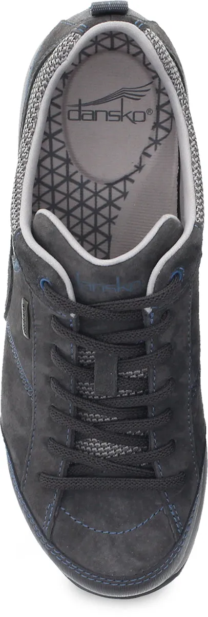 padded interior shoes Paisley Grey / Blue Suede