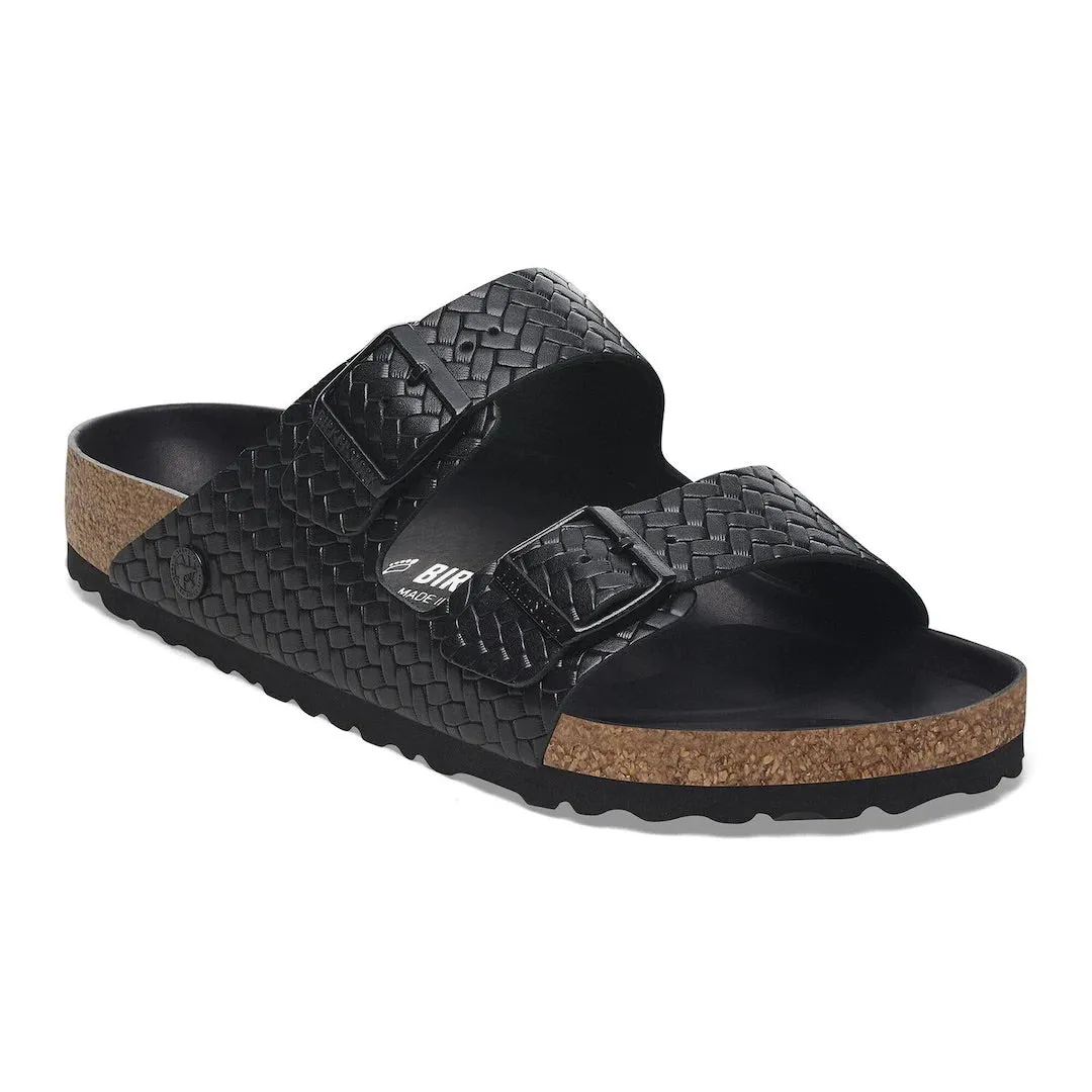 Footbed Design Open Front Arizona - Woven Embossed Black