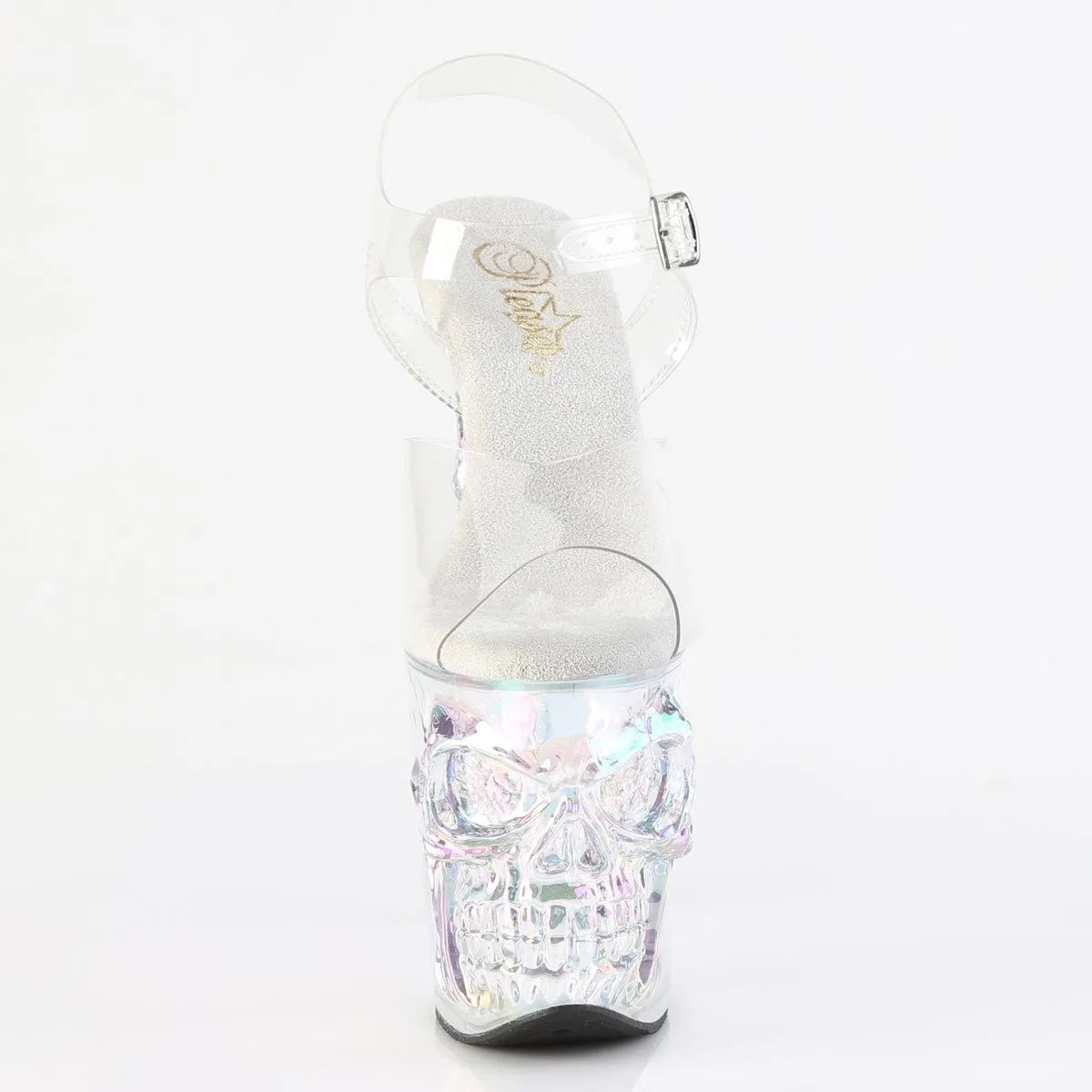 RAPTURE-808HT Platform Shoes Clear/Holo Tinted Cutout Walk Style