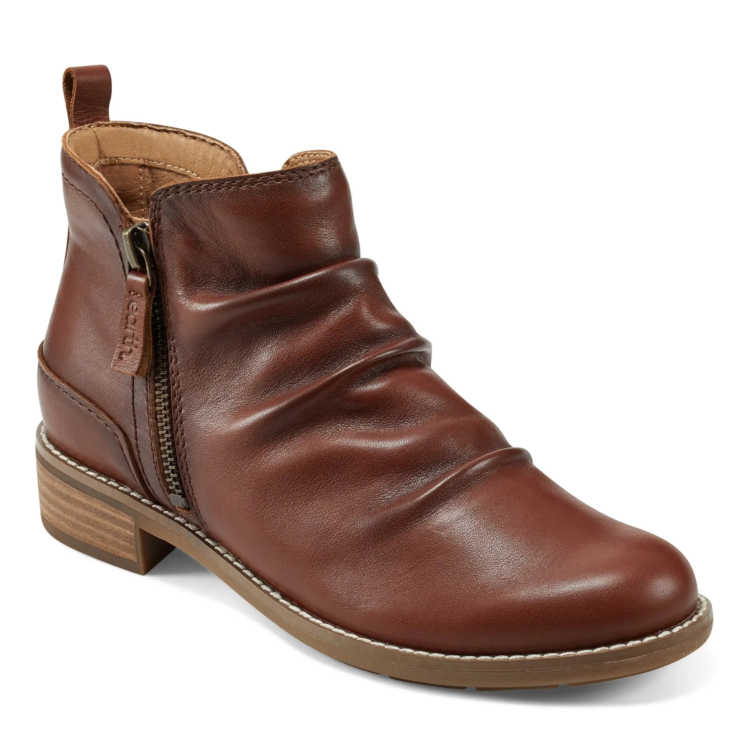 Nadya Round Toe Ruched Casual Booties Adventure Time Anti Bacterial