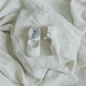 Soft Soled Mary Jane - Ivory Patent Durable Build Trail Running