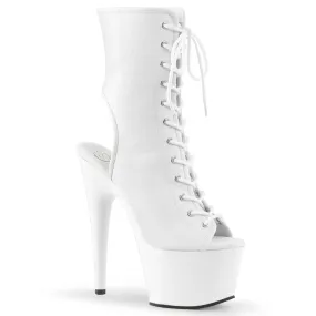 ADORE-1016 White Faux Leather/White Winter Ready