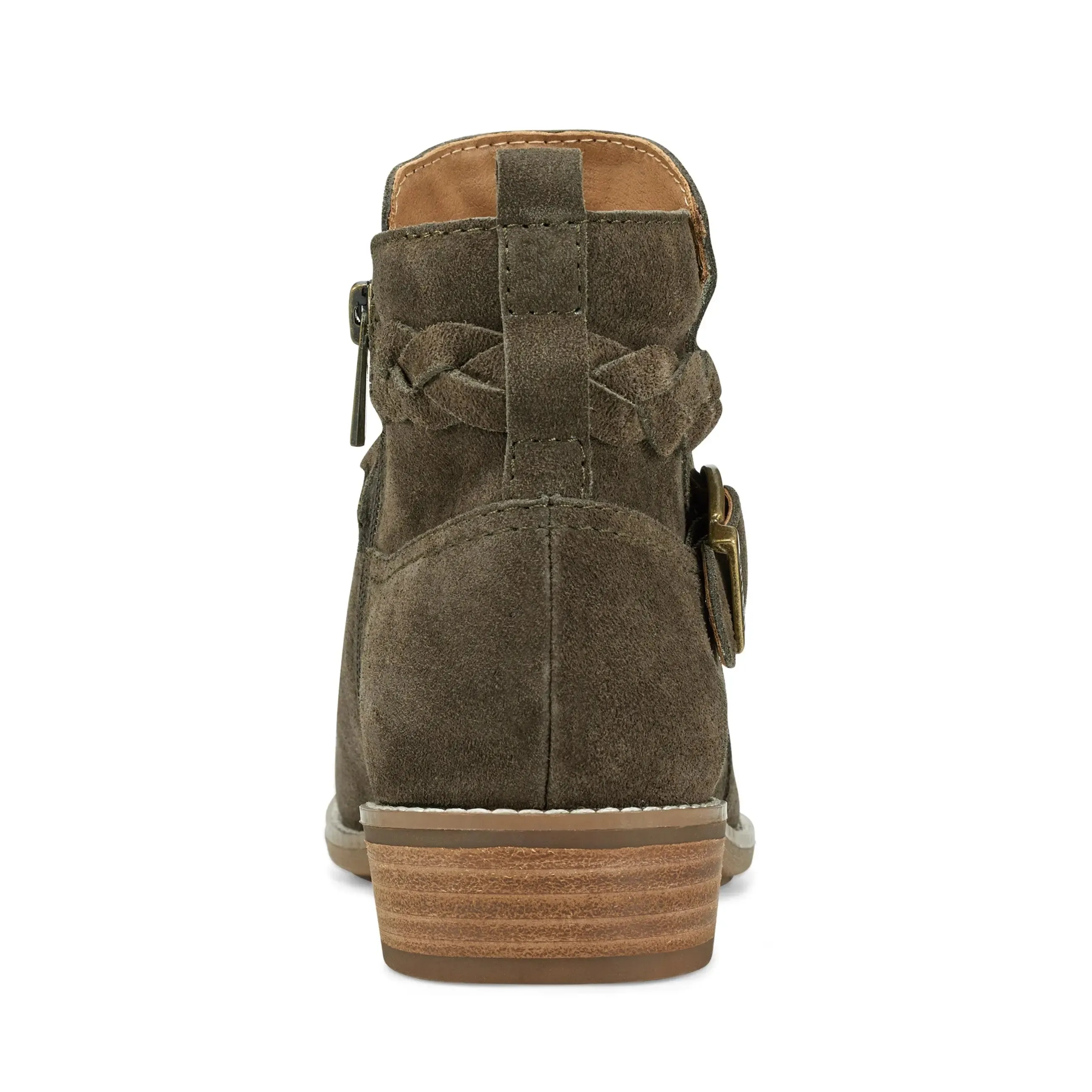 Nicole Round Toe Stacked Heel Casual Booties Daily Utility Quick Drying Functional Minimalist