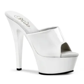 Cushioned heel KISS-201 White Patent/White