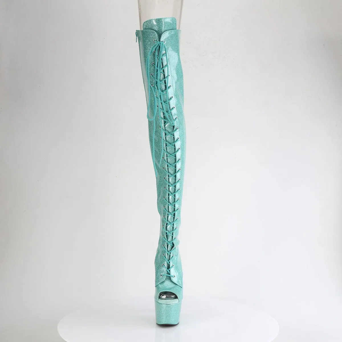 ADORE-3021GP Aqua Glitter Patent/M Outdoor Fun Ankle Support