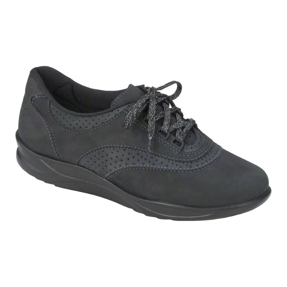 cushioned leather shoes Walk Easy - Nero Nubuck