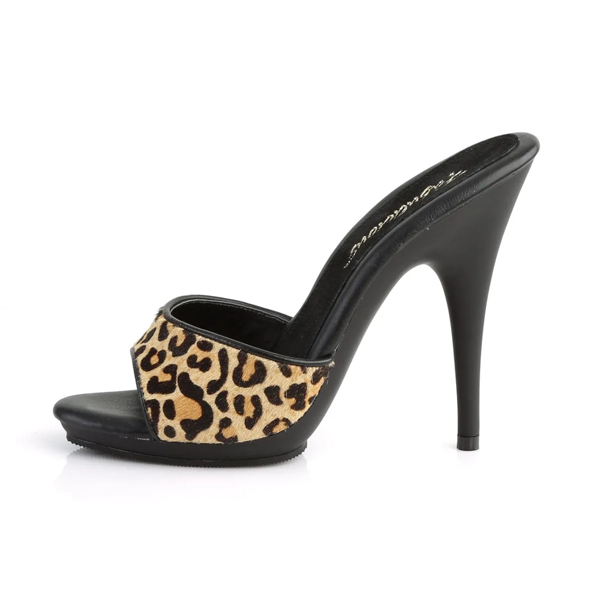 Stay Light POISE-501FUR Leopard Print Fur/Black Matte
