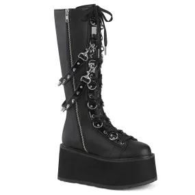 Style Base Wide Path DAMNED-220 Black Vegan Leather