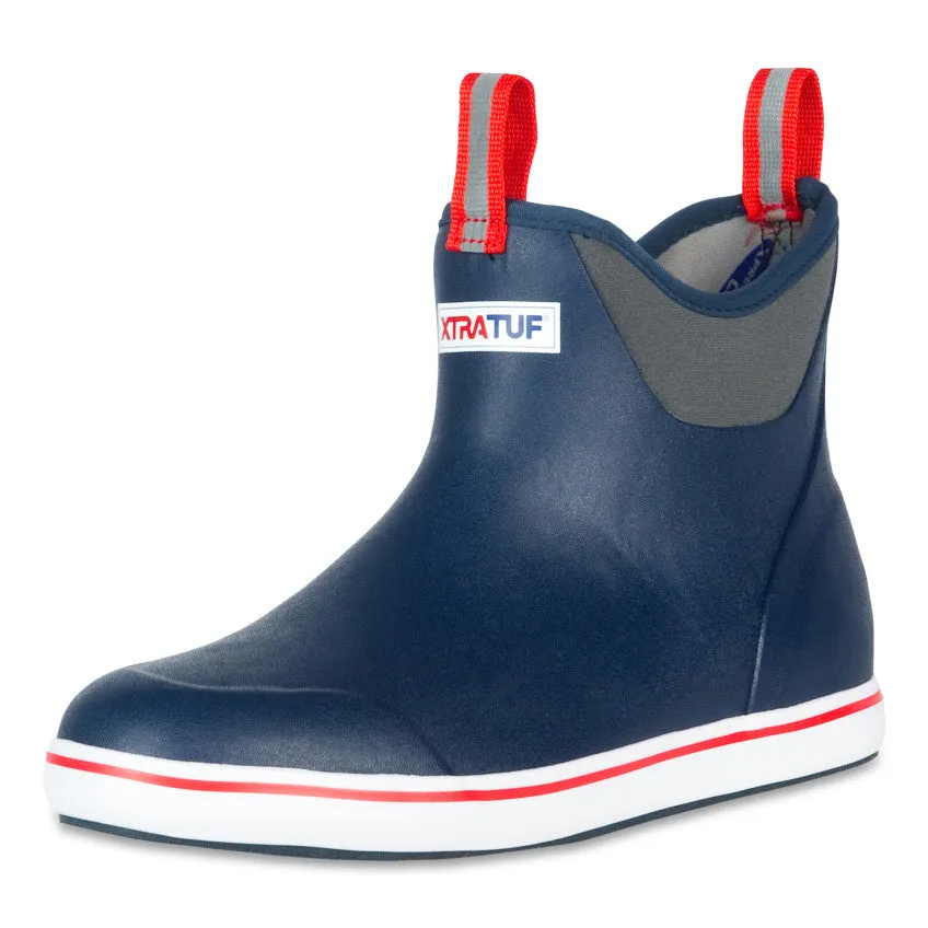 ANKLE DECK BOOT NAVY/RED Soft Power Minimal Weight