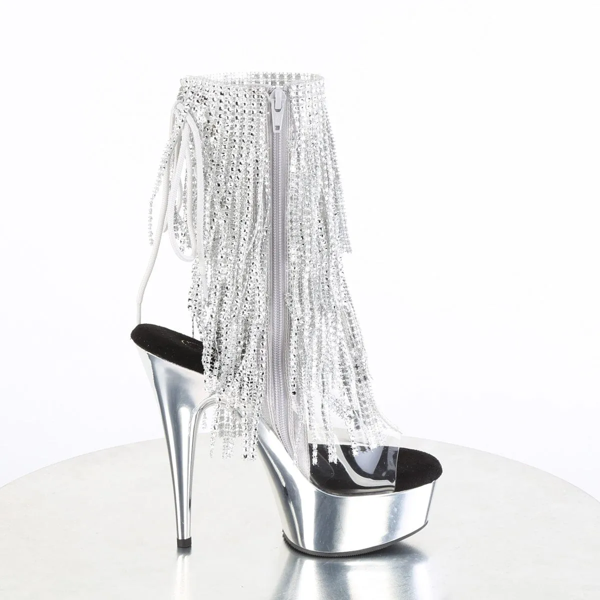 DELIGHT-1017RSF Clear-Silver/Silver Chrome Linen Air