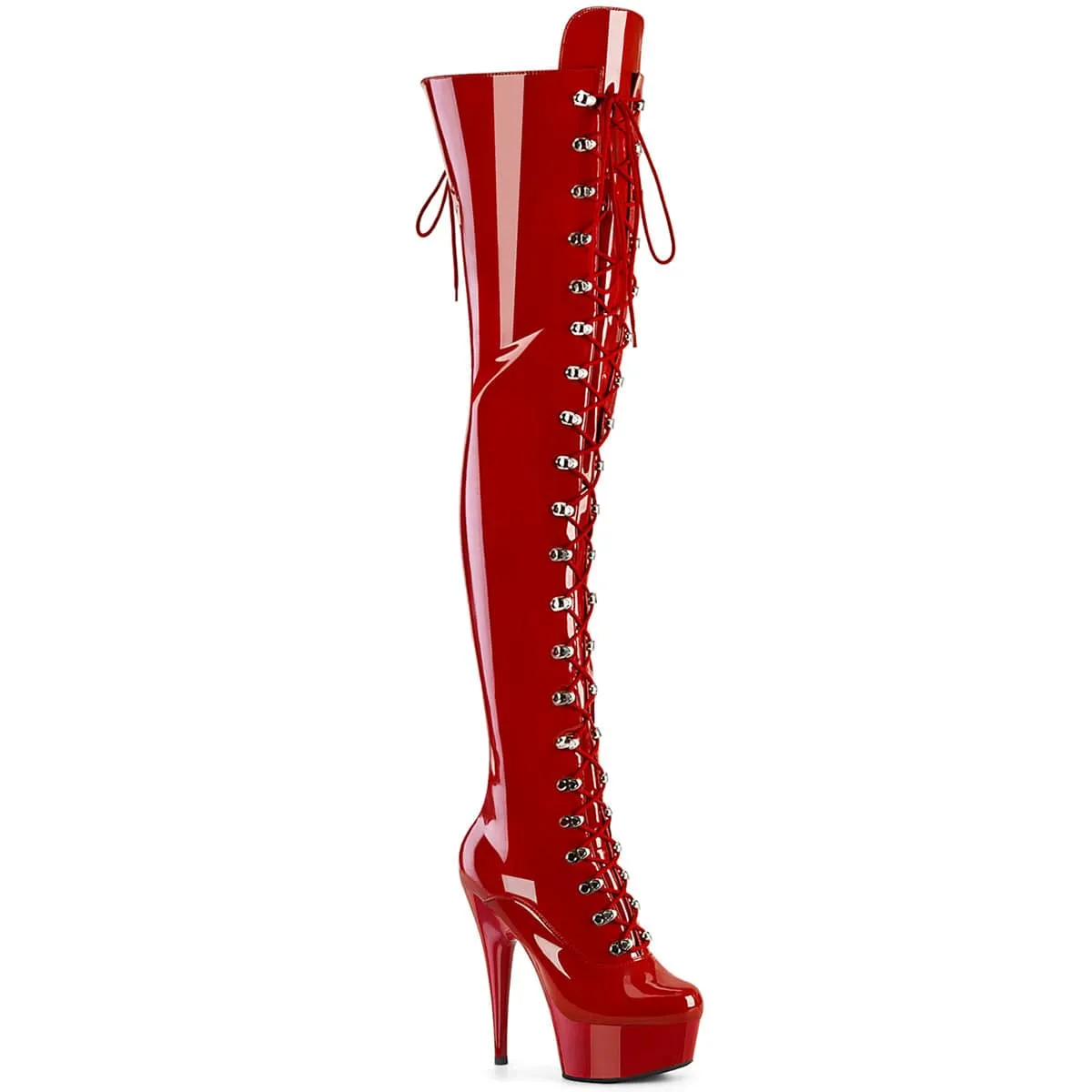 DELIGHT-3022 Red Stretch Patent/Red Adult Ease