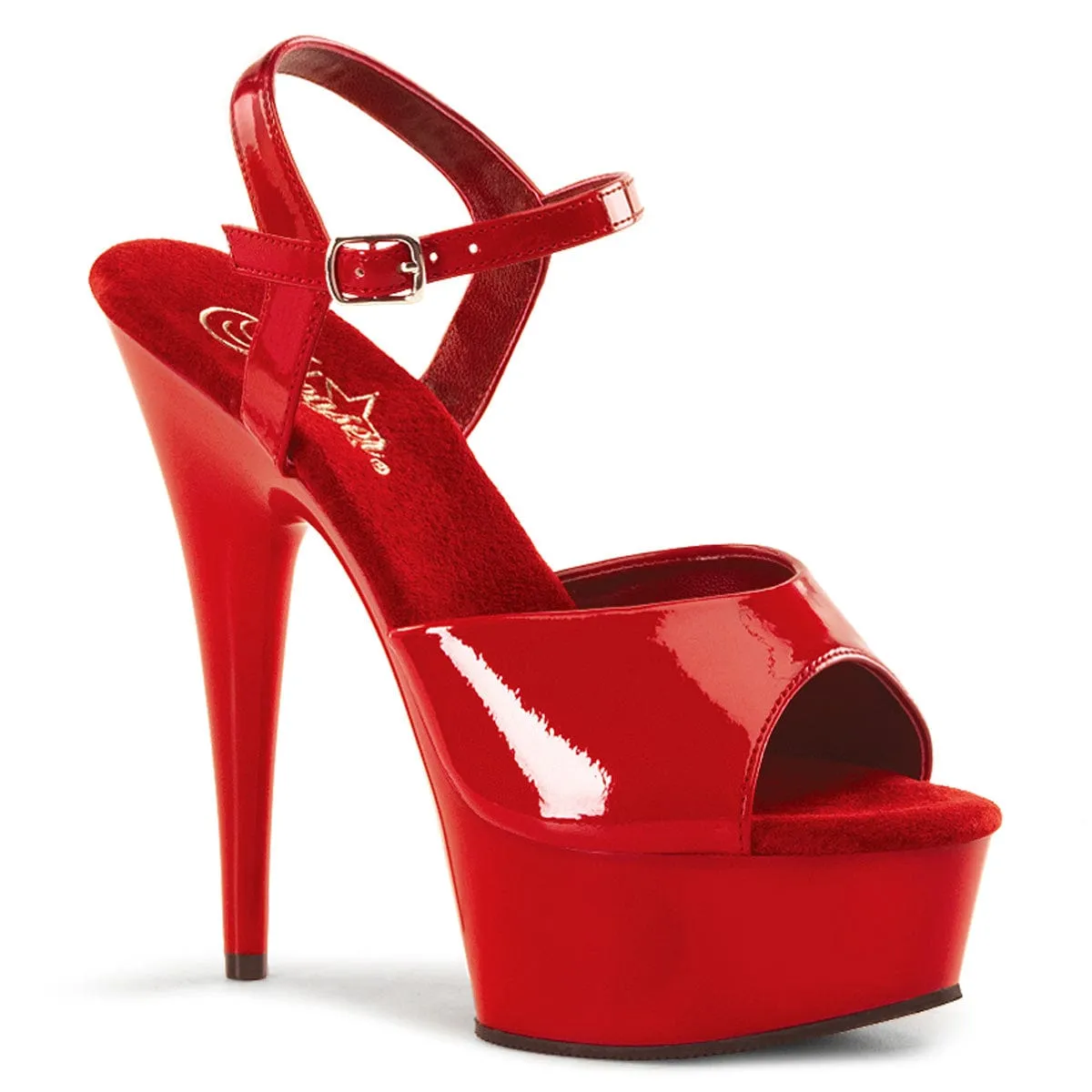 Perfect Walking Heel Ease DELIGHT-609 Red Patent/Red