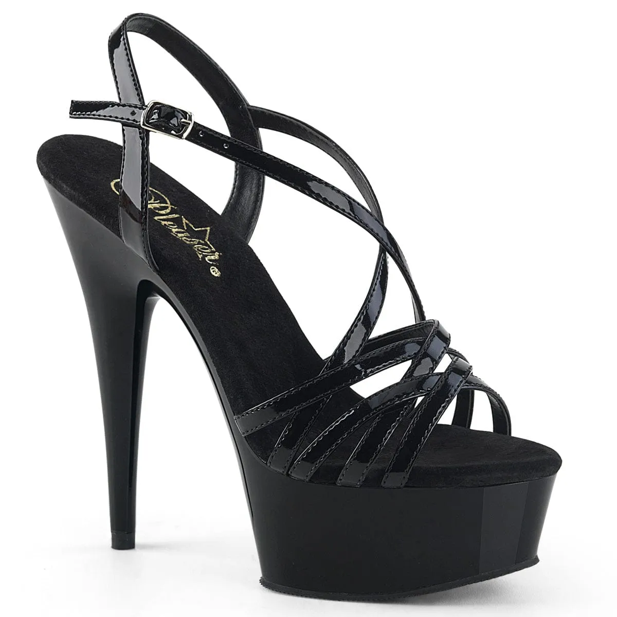 Calm Tone Comfort Heel DELIGHT-613 Black Patent/Black