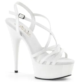 Comfortable And Lightweight Casual Style DELIGHT-613 White Patent/White
