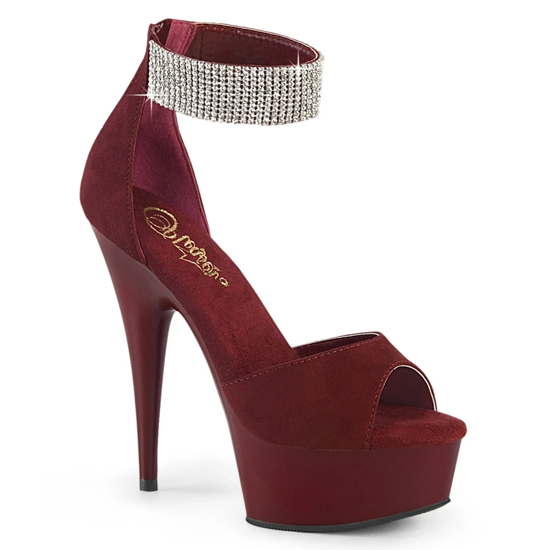 Smart Pumps DELIGHT-625 Burgundy Faux Suede/Burgundy Matte