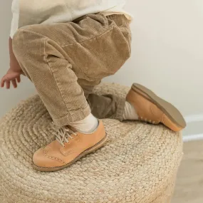 Wing Tip Oxford - Tan Comfort Lining