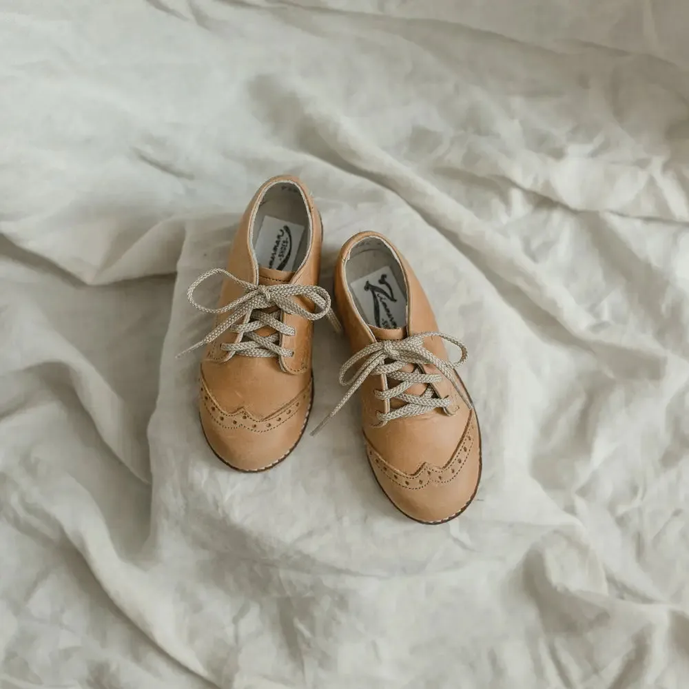 Wing Tip Oxford - Tan Moon Walk
