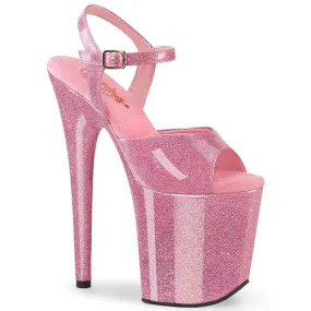FLAMINGO-809GP Baby Pink Glitter Patent/M Comfortable All