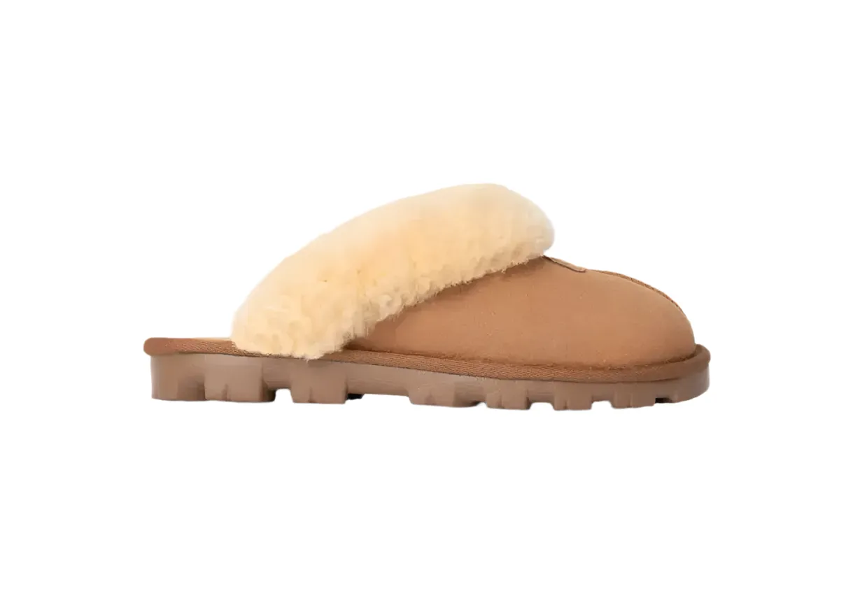 Comfort Design Features All-Day Slides COQUETTE SLIPPER CHESNUT