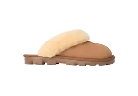 Comfort Design Features All-Day Slides COQUETTE SLIPPER CHESNUT