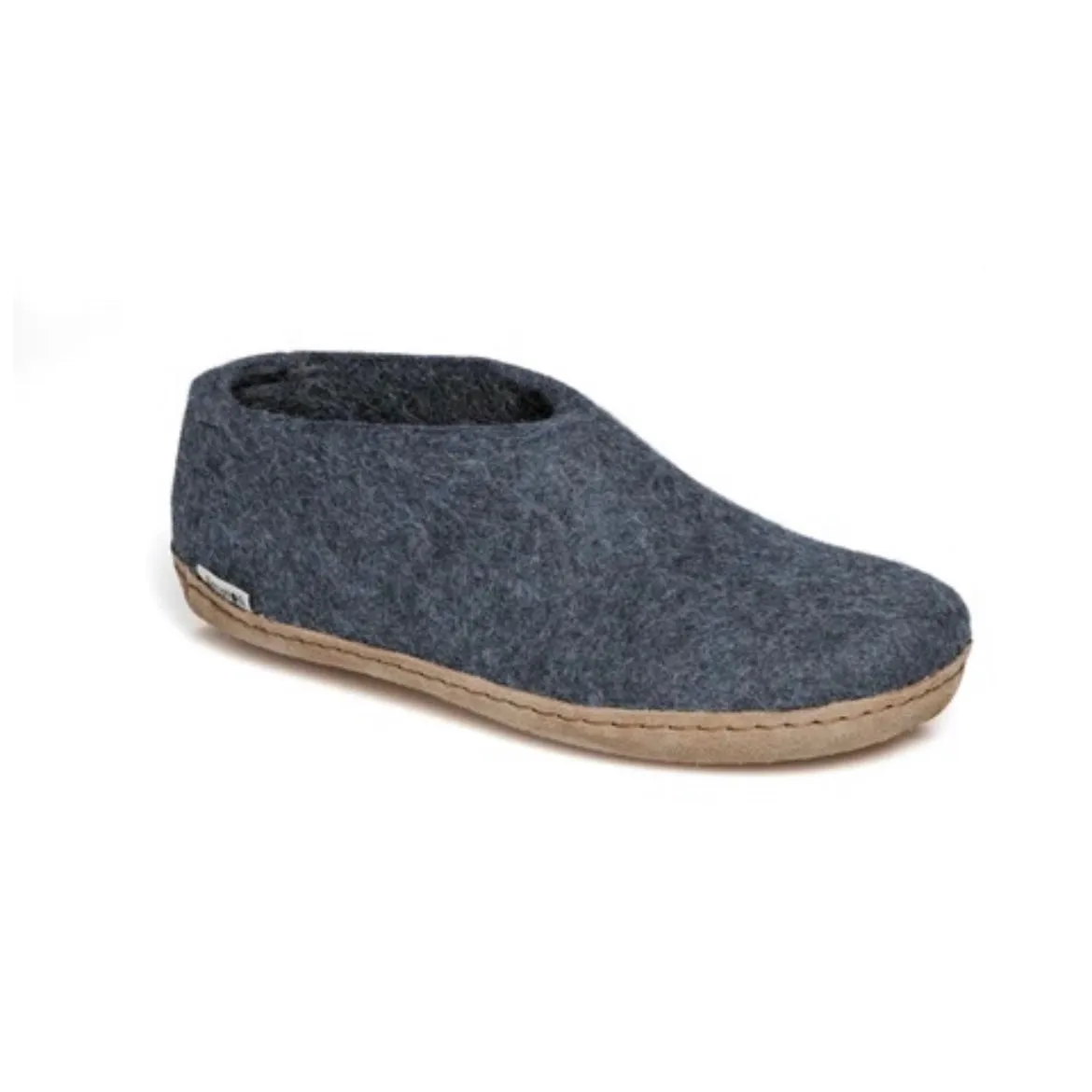 Shoe with Leather Sole - Denim Traction Sustainable Material