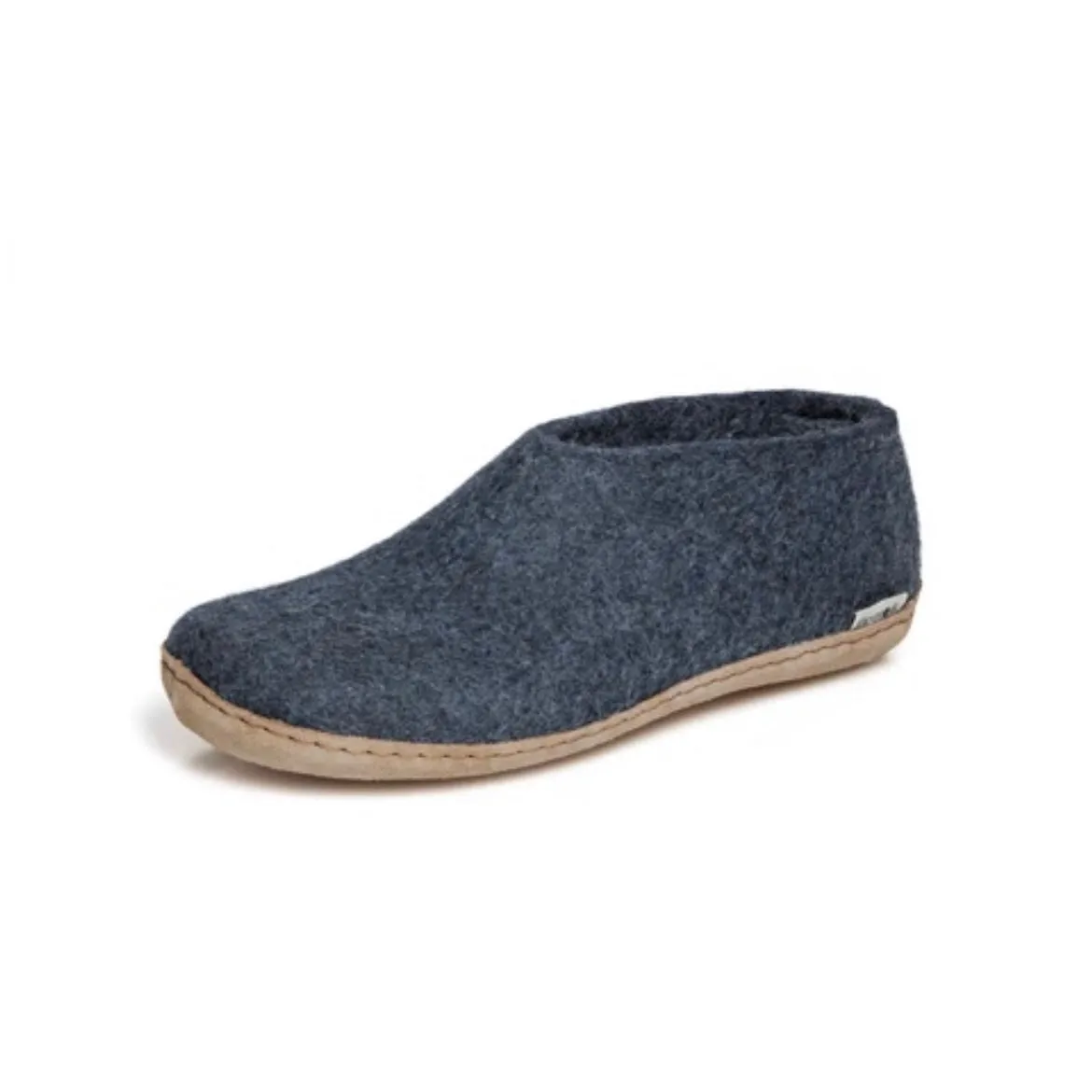 Textile Lining Quick Beach Wear Shoe with Leather Sole - Denim