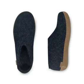 Shoe with Leather Sole - Denim Multi Directional synthetic material