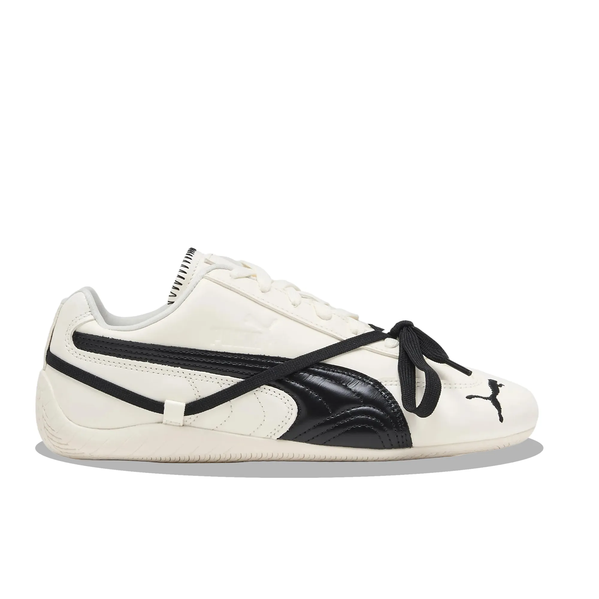 Comfort Midsole Soft Cushioning PUMA SPEEDCAT LEA X ROSE  WARM WHITE-PUMA BLACK 404390-01