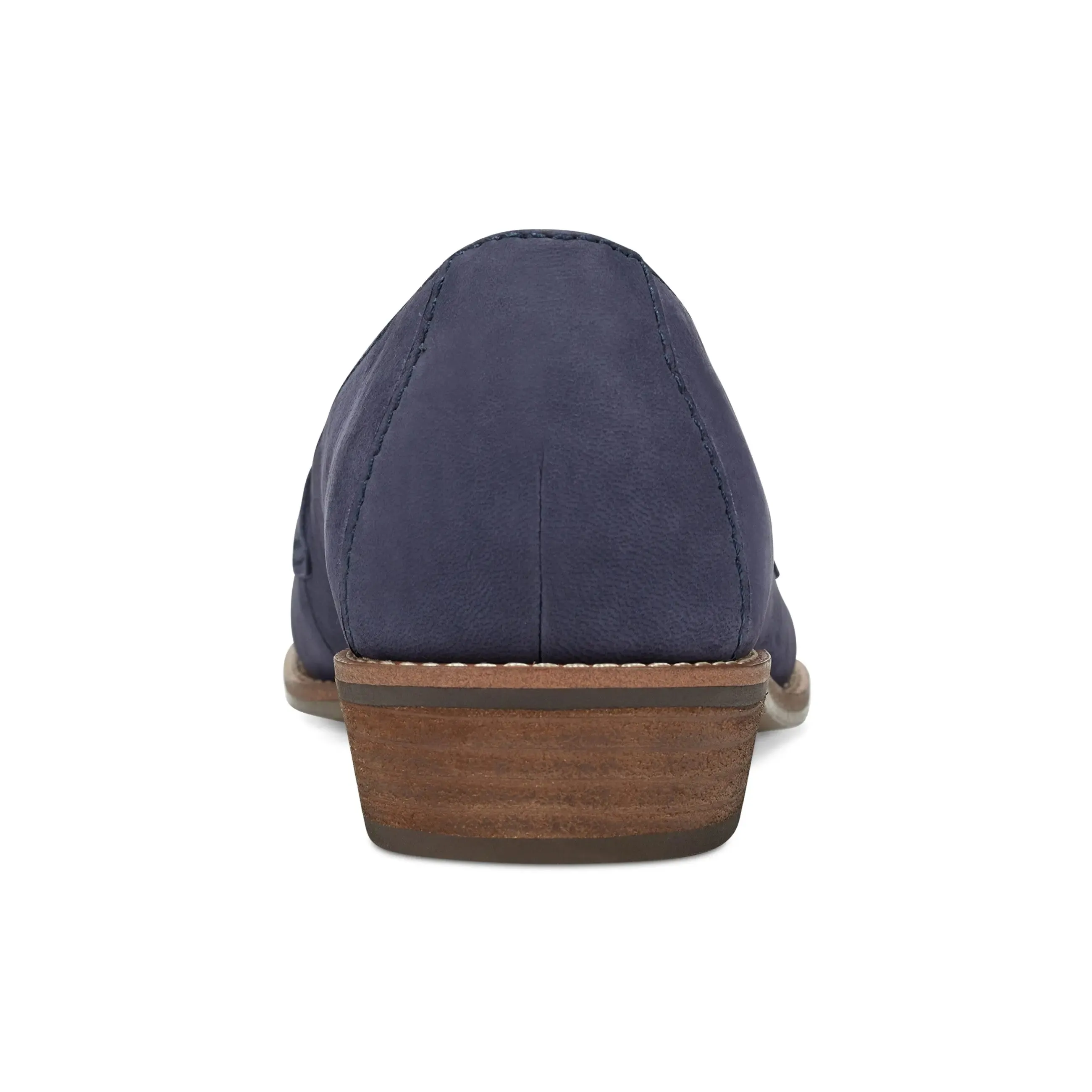 Edie Stacked Heel Casual Slip-on Loafers Italian Glam