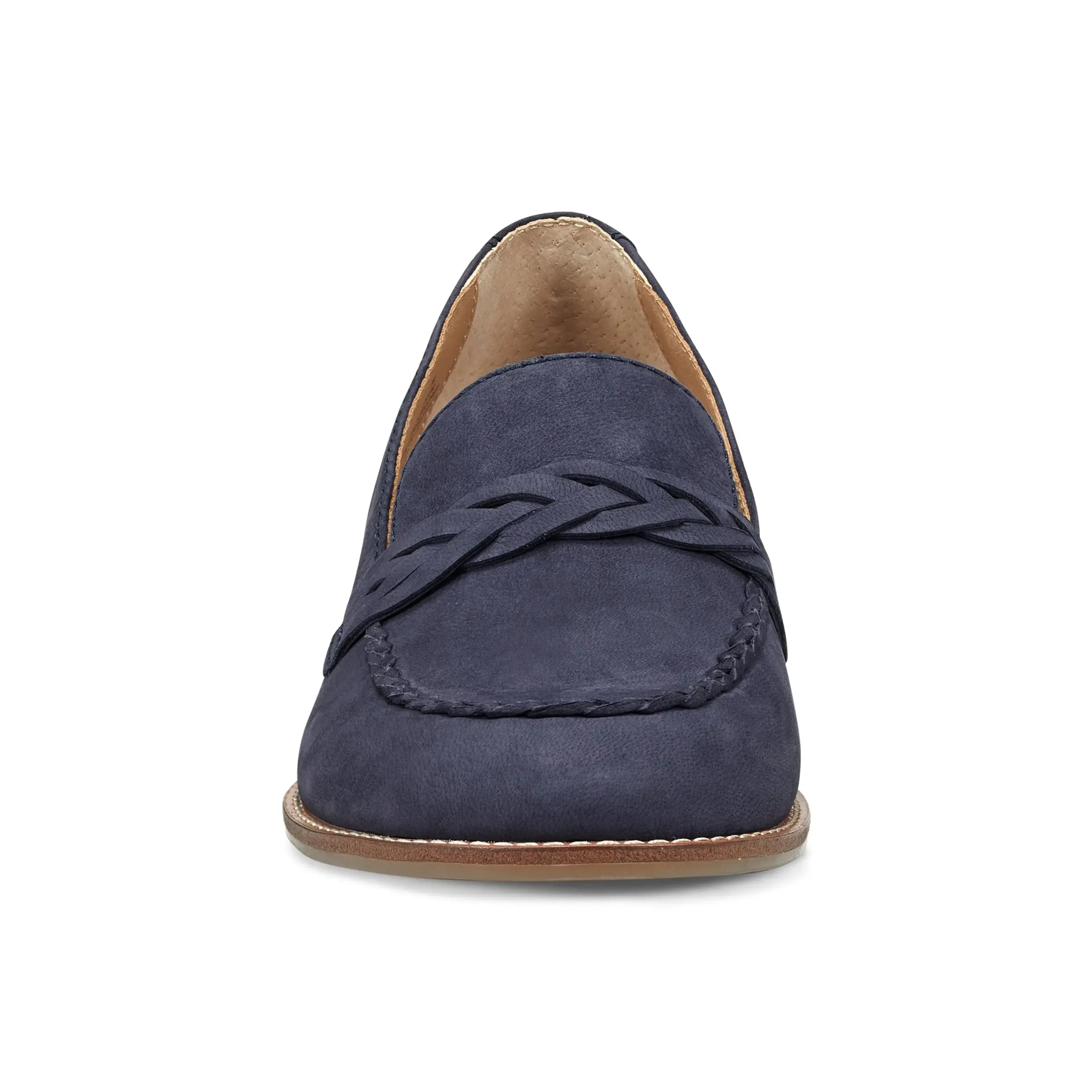 Quality Wear Edie Stacked Heel Casual Slip-on Loafers