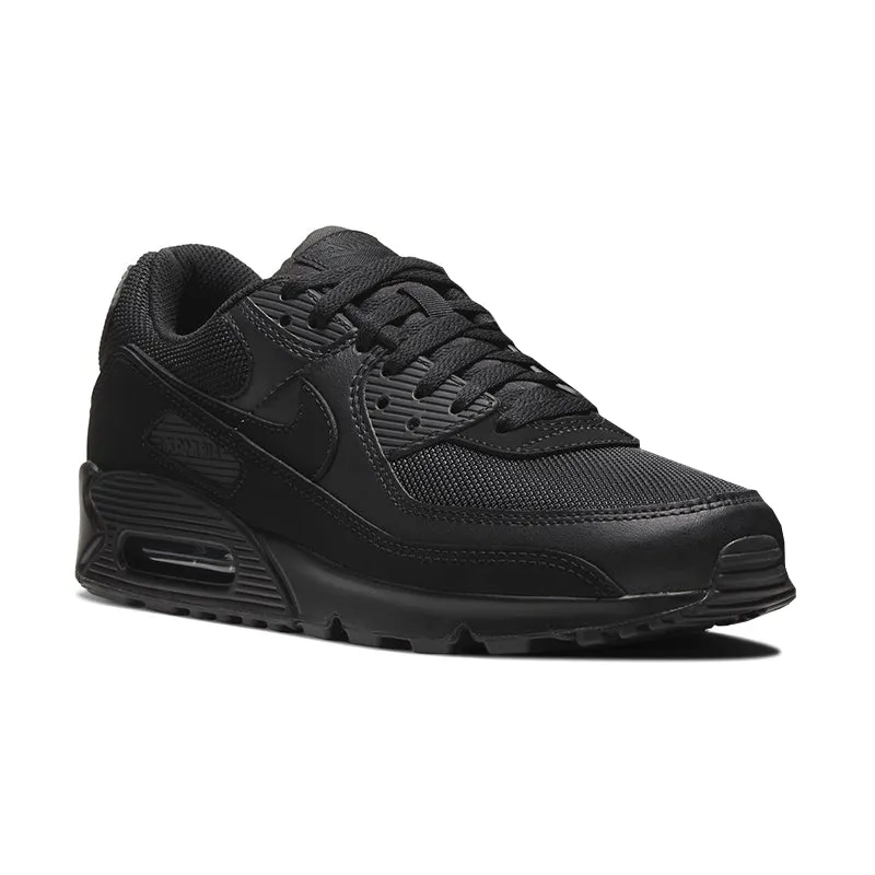 Men's Air Max 90 Black/Black/Black Torsional Stability Frame Pressure Dispersing Insole