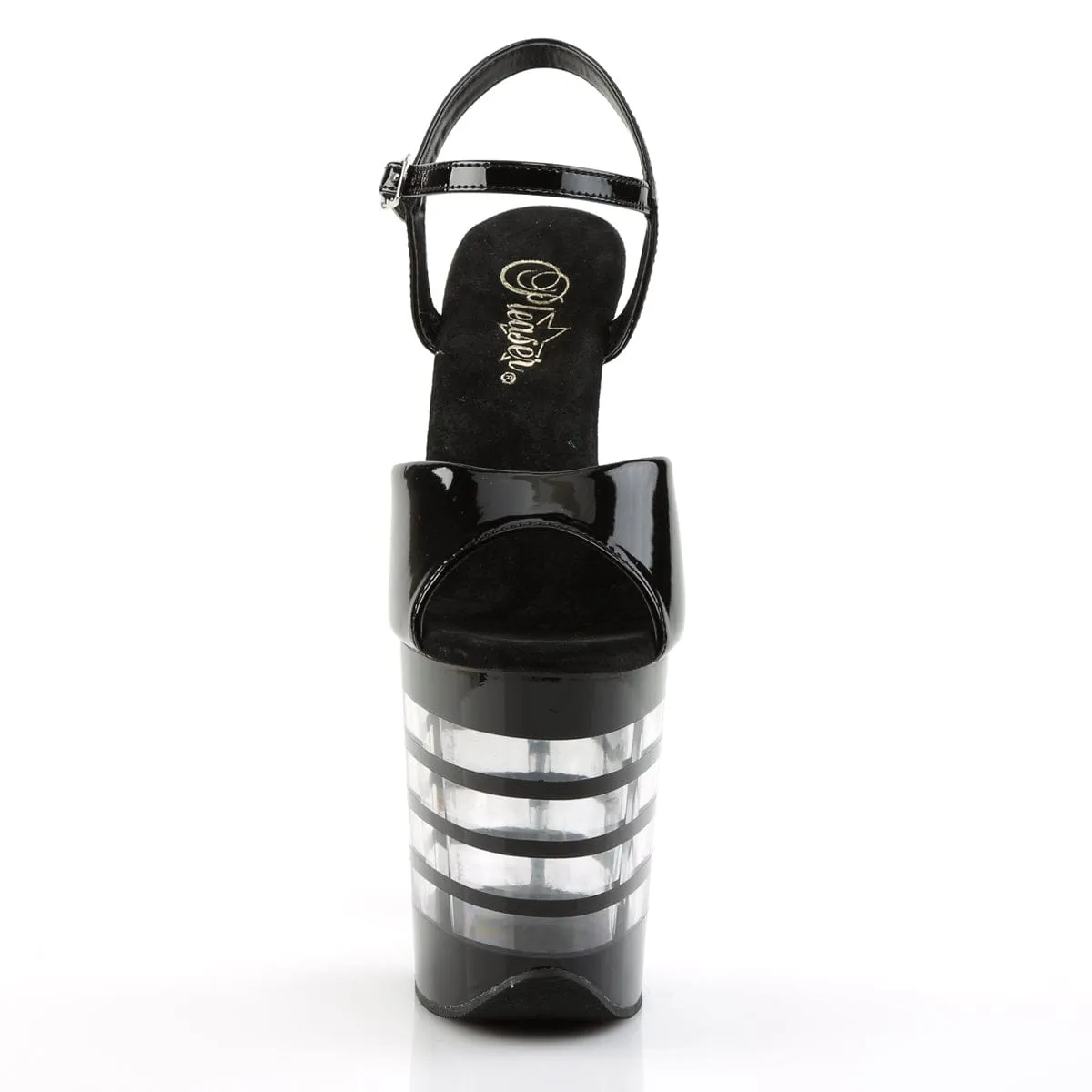 Sandal Pads Customizable Straps FLAMINGO-809LN Black Patent/Black