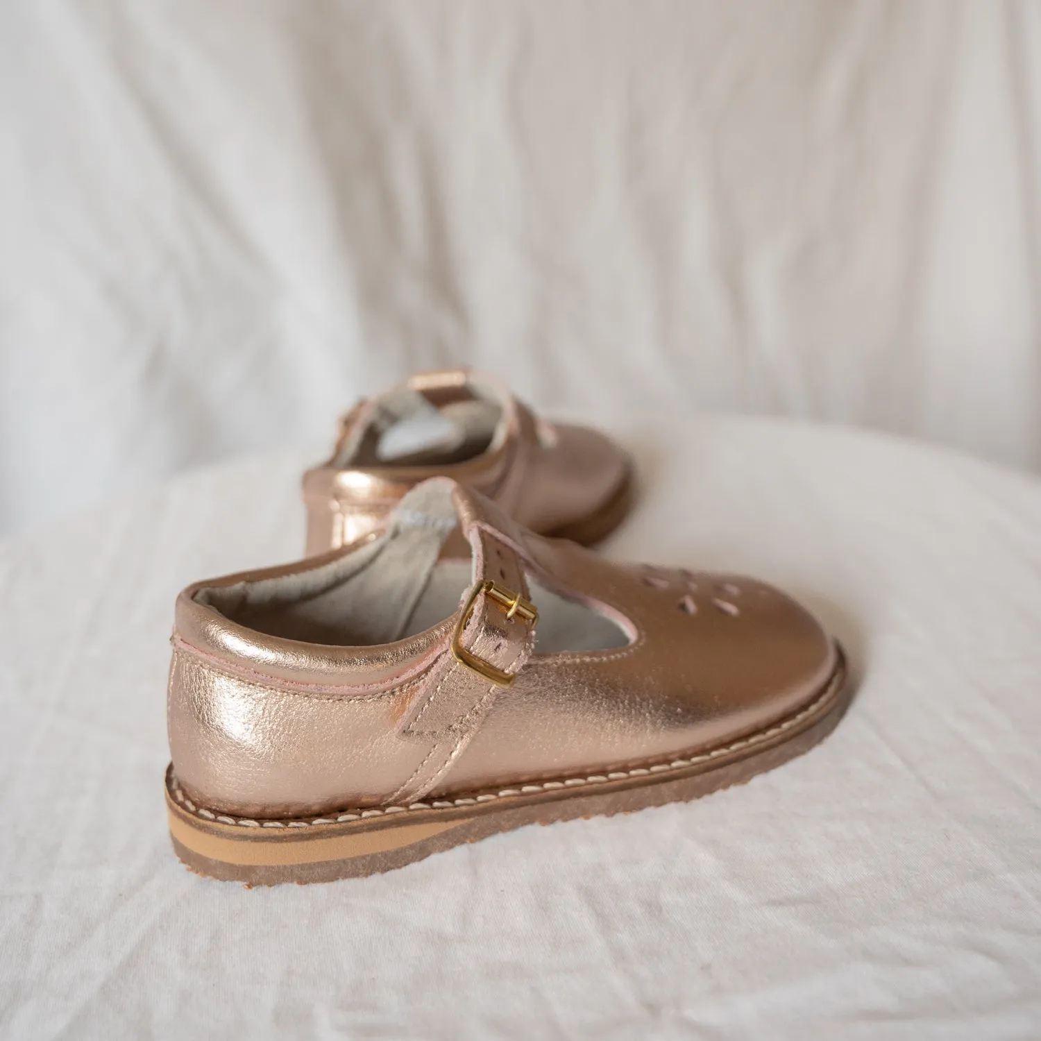 Flora T-Strap - Copper Abrasion resistant Warm kids' apparel