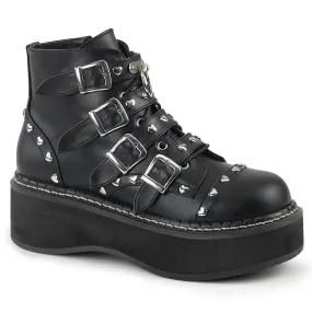 EMILY-315 Black Vegan Leather Classic Color