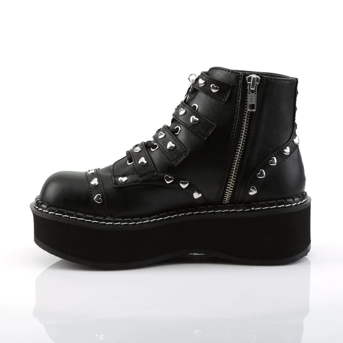 Stylish Option EMILY-315 Black Vegan Leather