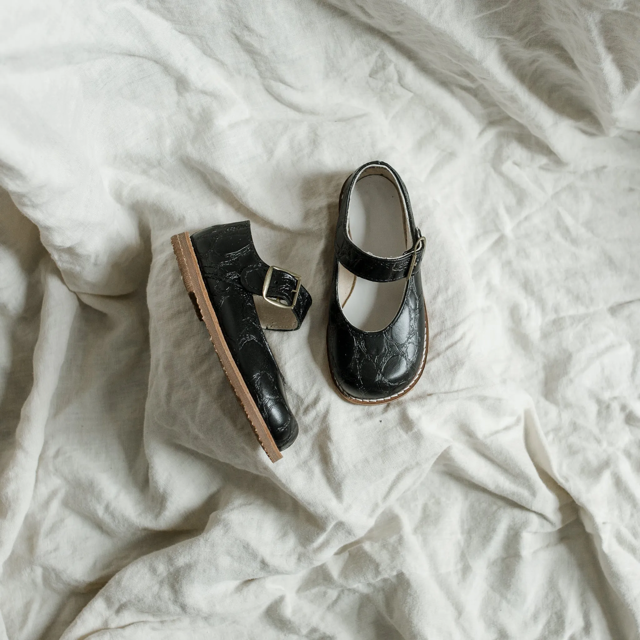 Etta Mary Jane - Black Pebble Indoor