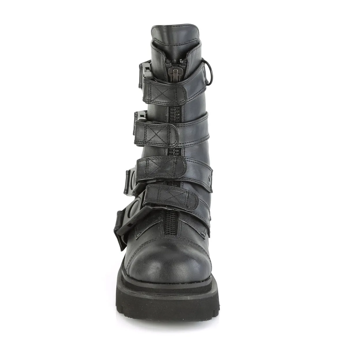 Shine Tone Beauty Walk RENEGADE-55 Black Vegan Leather