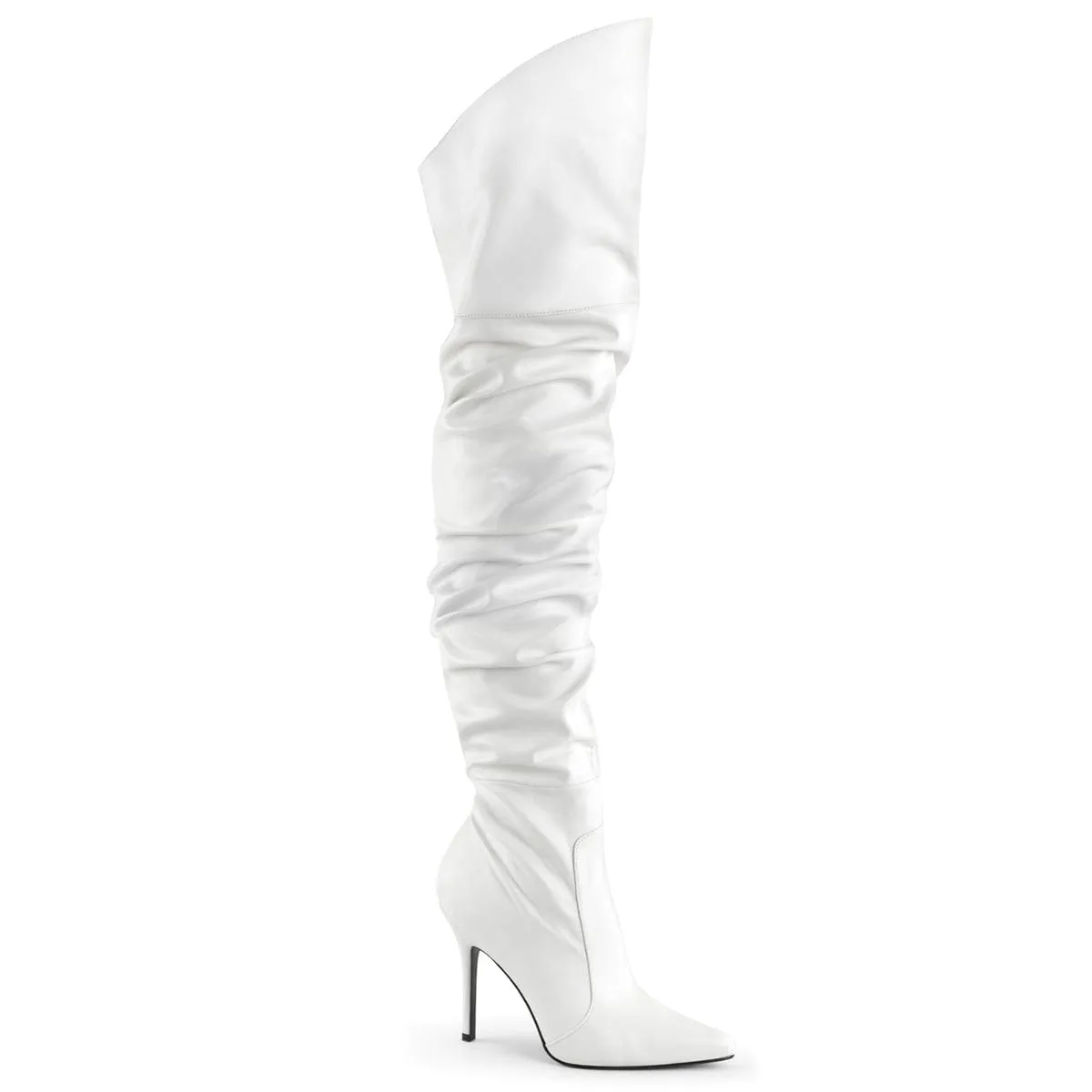 CLASSIQUE-3011 White Faux Leather Daily Comfort Stylish Appeal