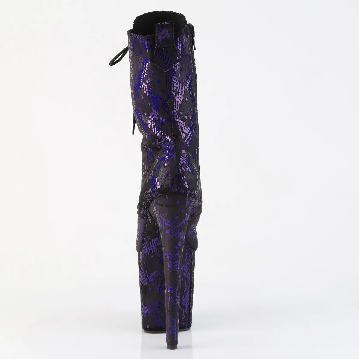 Secure fit Adventure Time FLAMINGO-1040S Platform  Purple Metallic Snake Print Fabric/M