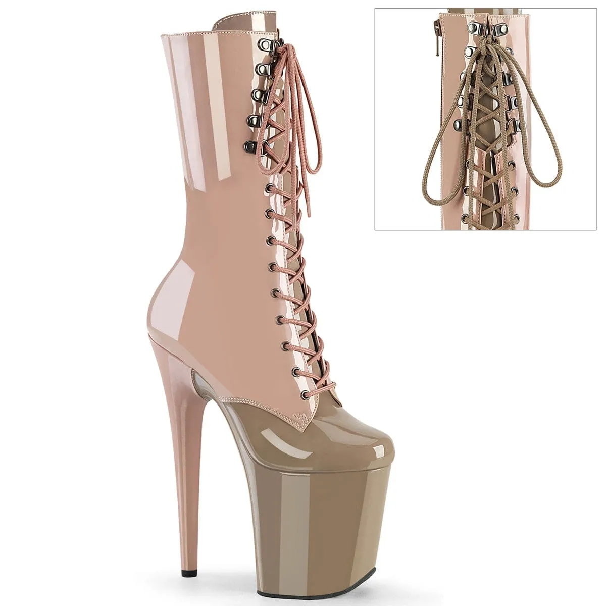 Abrasion resistant FLAMINGO-1054DC Dusty Pink-Sand Patent/Dusty Pink-Sand