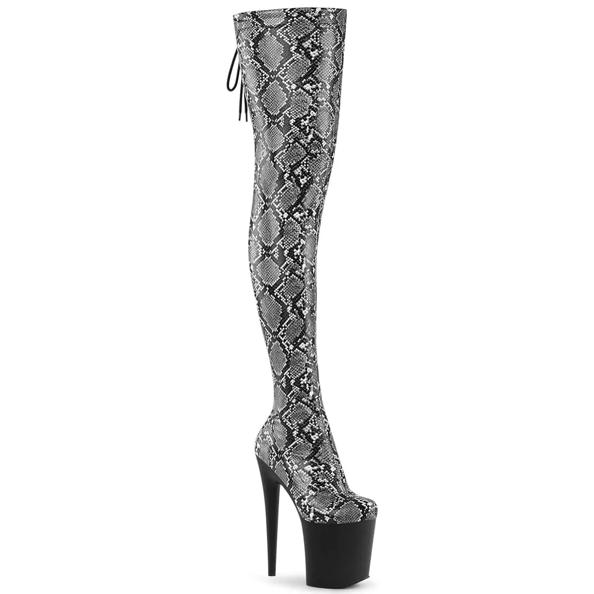 Shock absorption FLAMINGO-3008SP-Boot Grey-Black Snake Print/Black Matte
