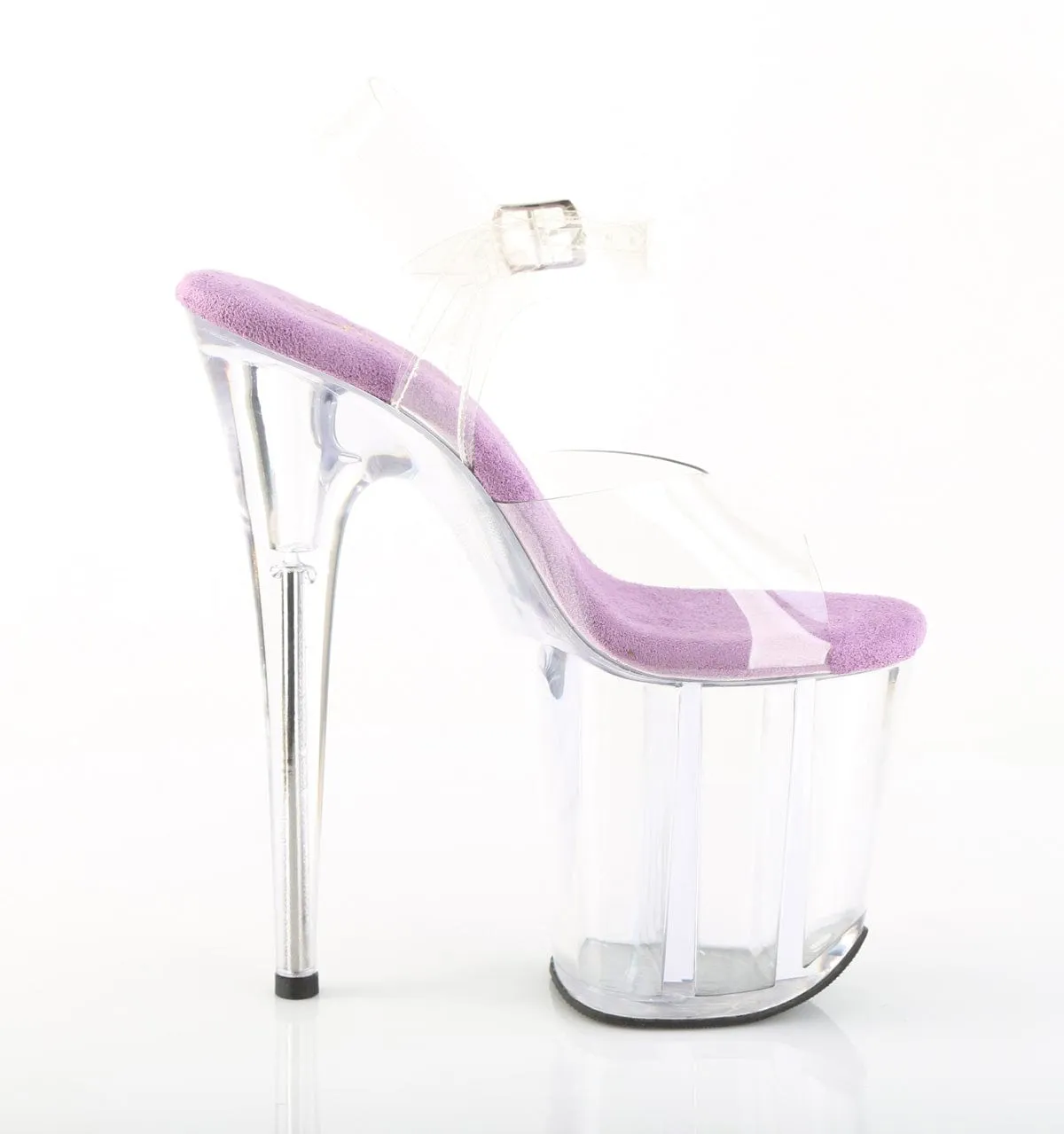 FLAMINGO-808 Platform Shoes Clear-Lavender/Clear walking shoes