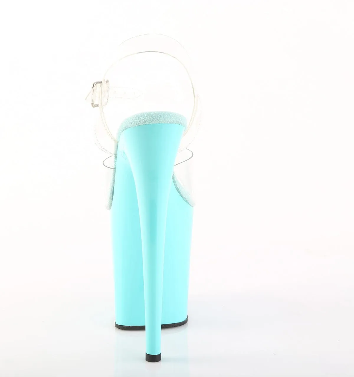 FLAMINGO-808 Platform Shoes Clear/Aqua Light Style Versatile Footwear