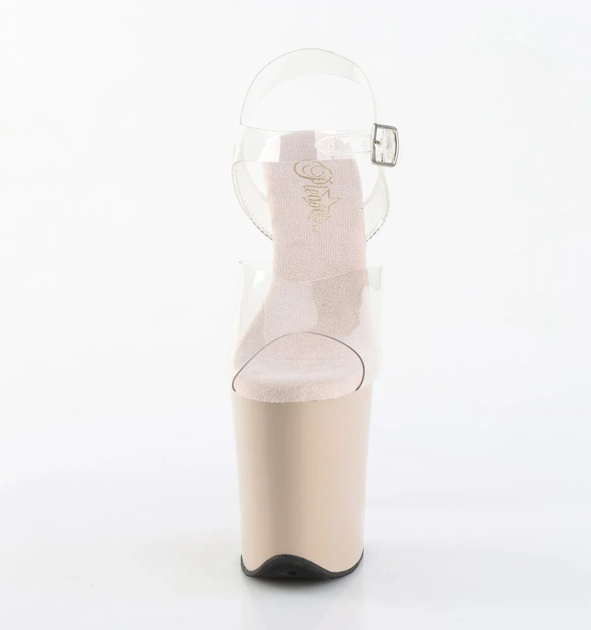 FLAMINGO-808 Platform Shoes Clear/Nude Soft Cushioned Footwear