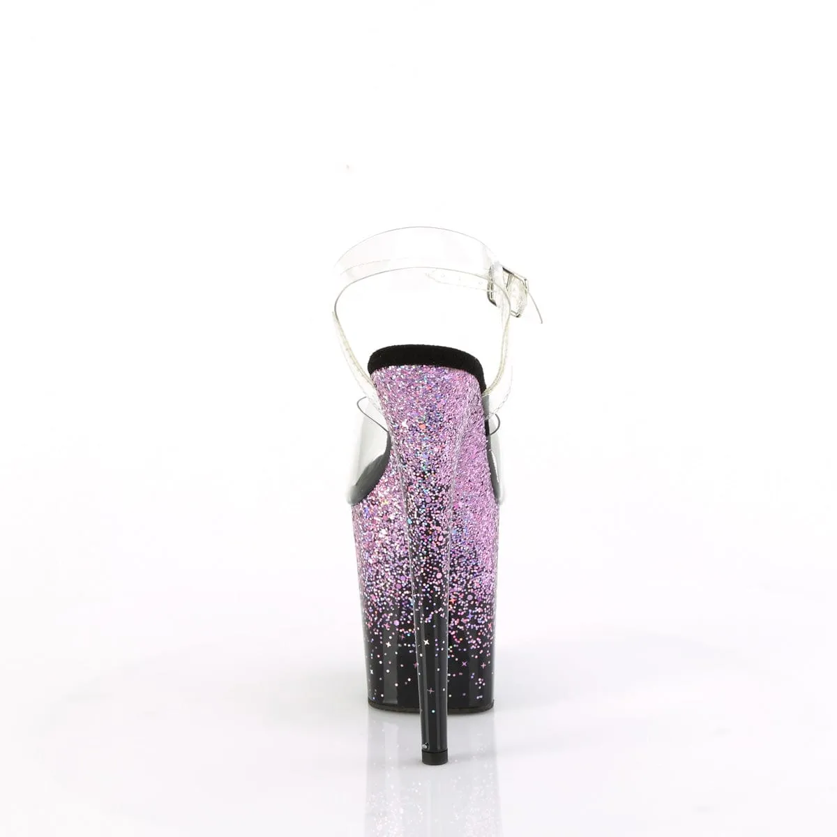 FLAMINGO-808SS Clear/Black-Purple Multi Glitter Minimal Weight