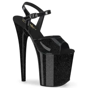 Style Addon Weekend Plans FLAMINGO-809GP Black Glitter Patent/M