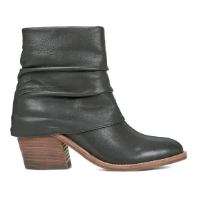 Savvy Block Heel Ruched Casual Booties Shock Absorbing Urban Commute