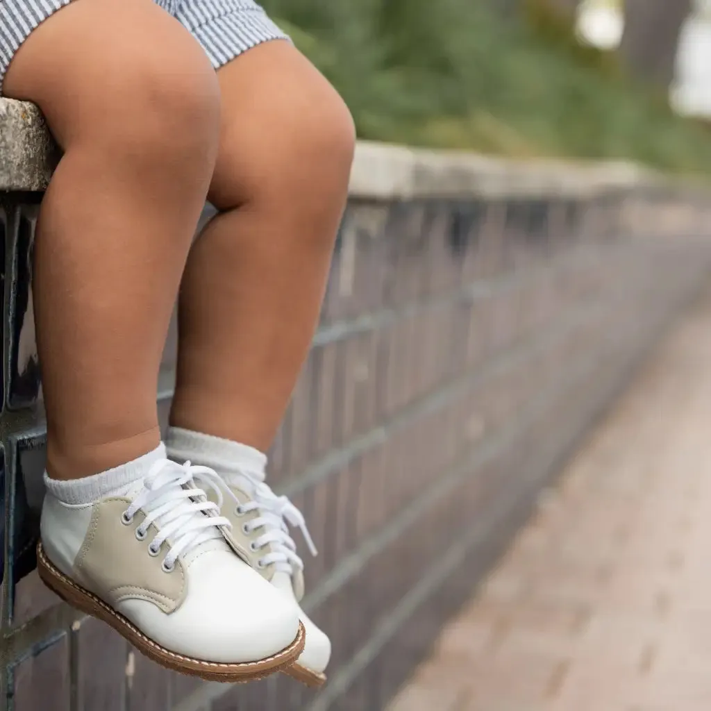 Albert Saddle - White/Ecru Pair Quick