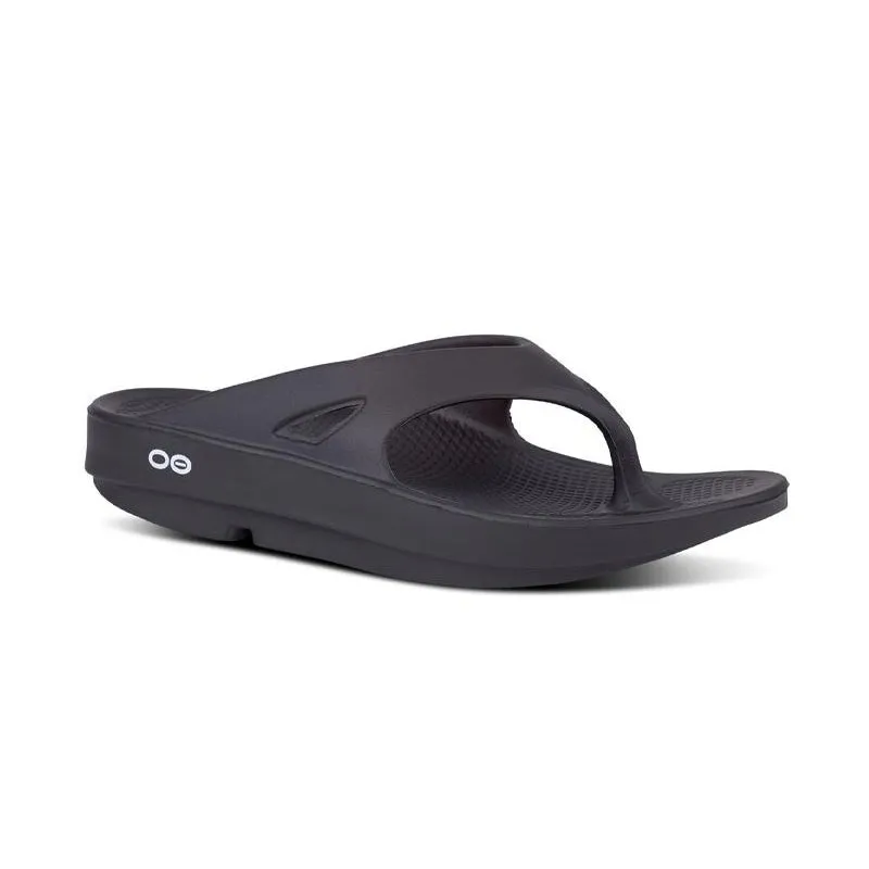 Relaxed Fit Shoes Flexible Motion Men's OOriginal Thong Black