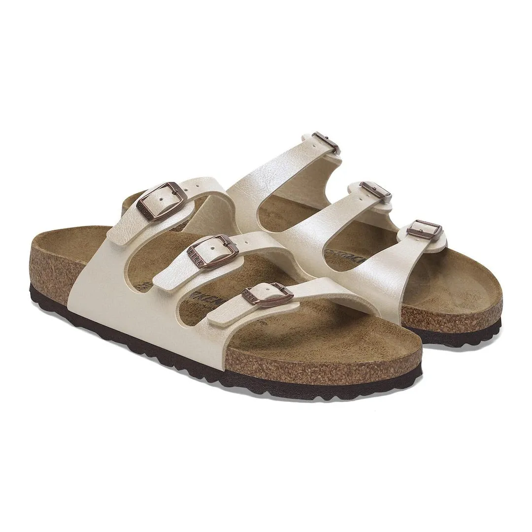 Comfortable Sole Trendy Travel Sandals Florida - Graceful Pearl White